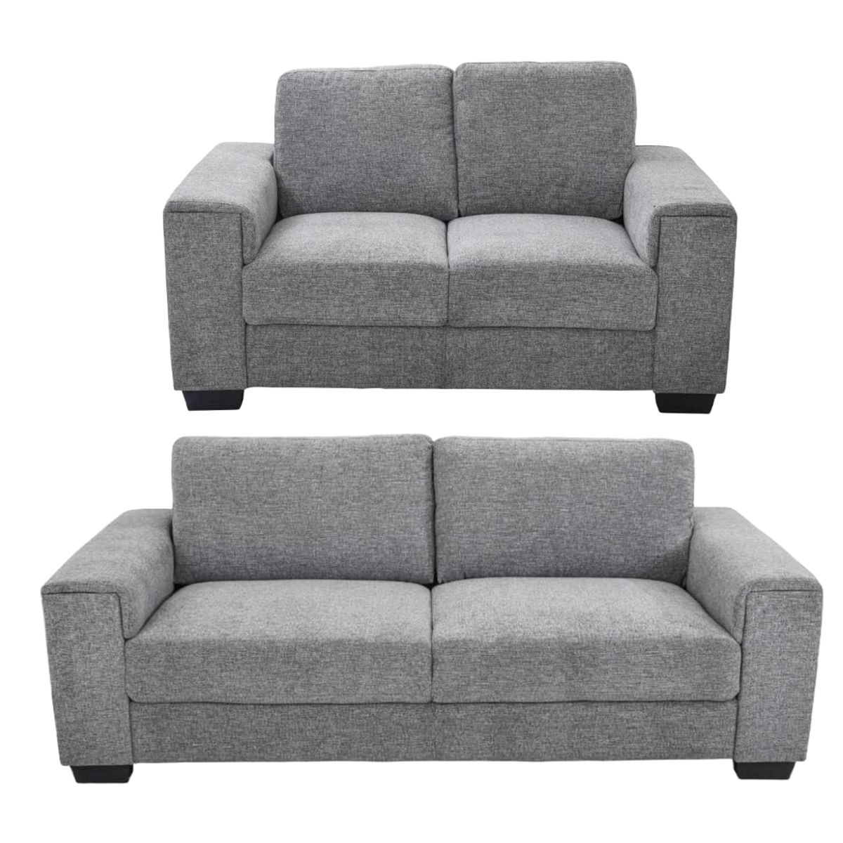 HOGAR & SPACIOS - HYS SALA 3 2 EBRO GRIS OSCURO