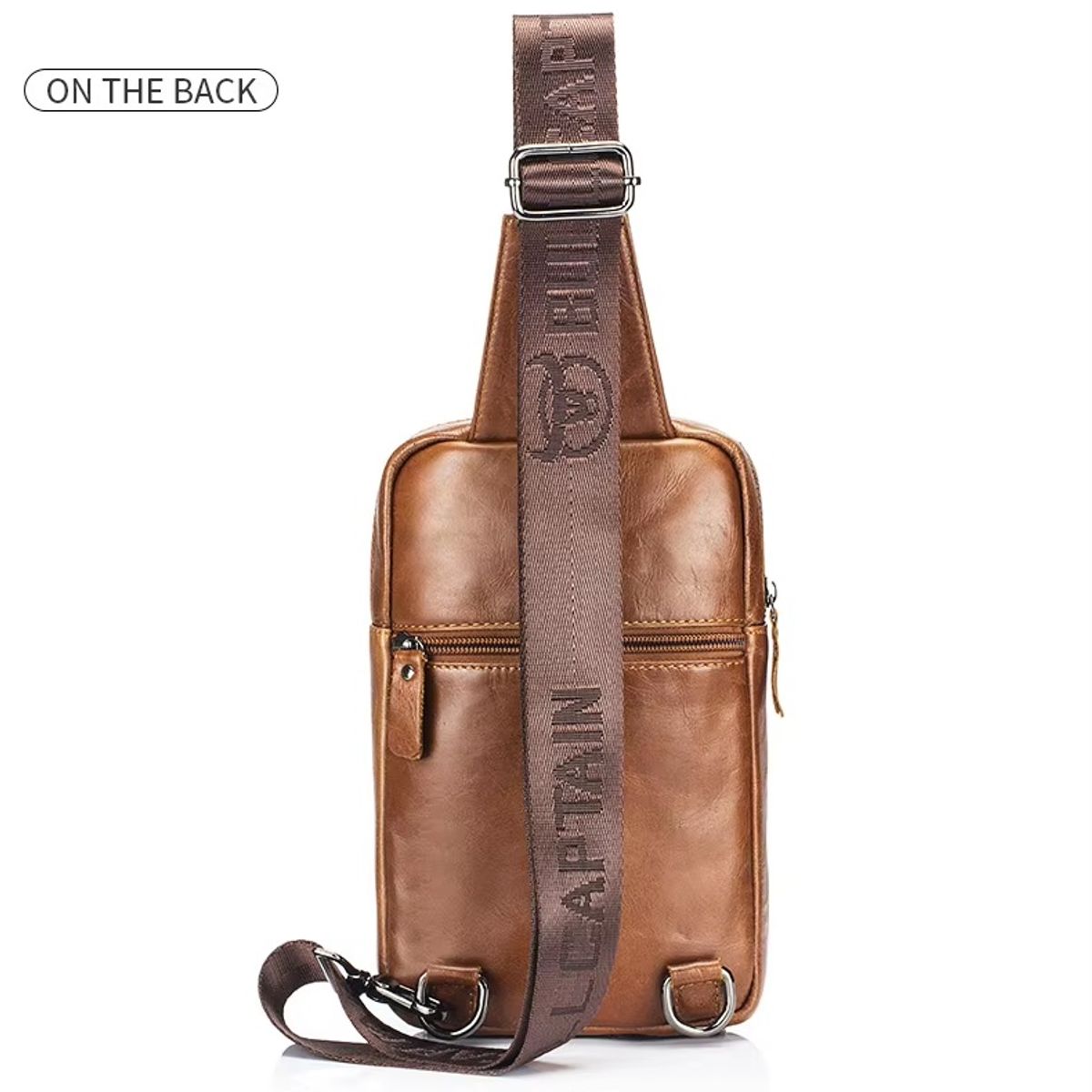 BULLCAPTAIN - Morral Pechera de cuero genuino bullcaptain marrón XB098