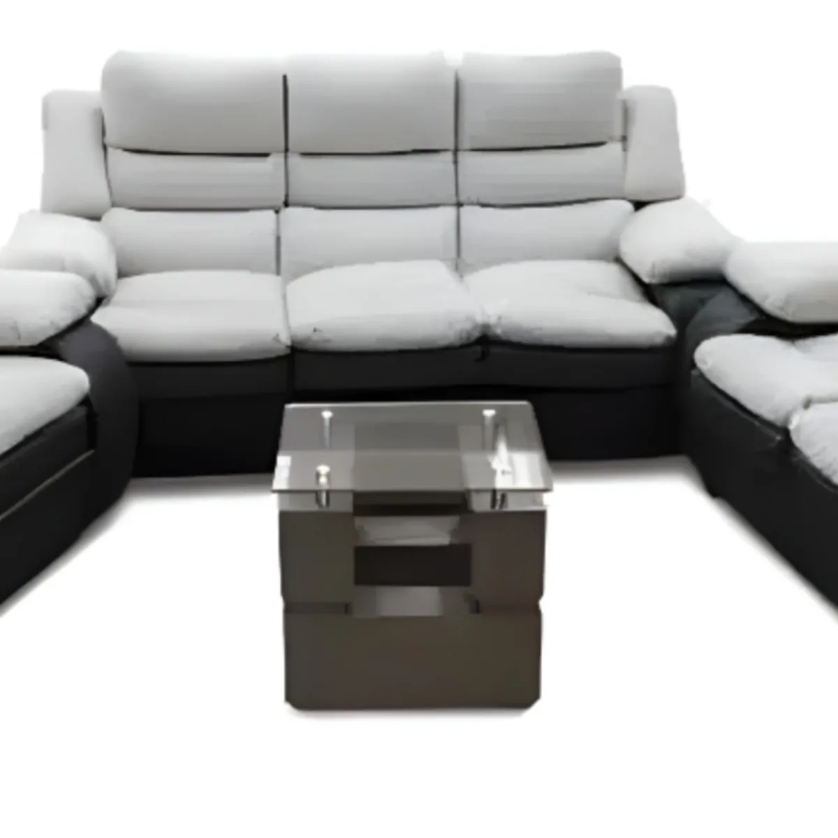 HOGAR & SPACIOS - HYS SALA 3 2 1 MESA CENTRO RIN BLANCO