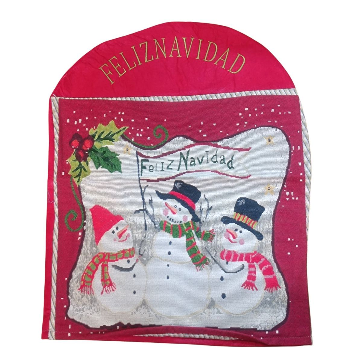 GENERICO - Funda respaldar de silla navideño set de 6 piezas