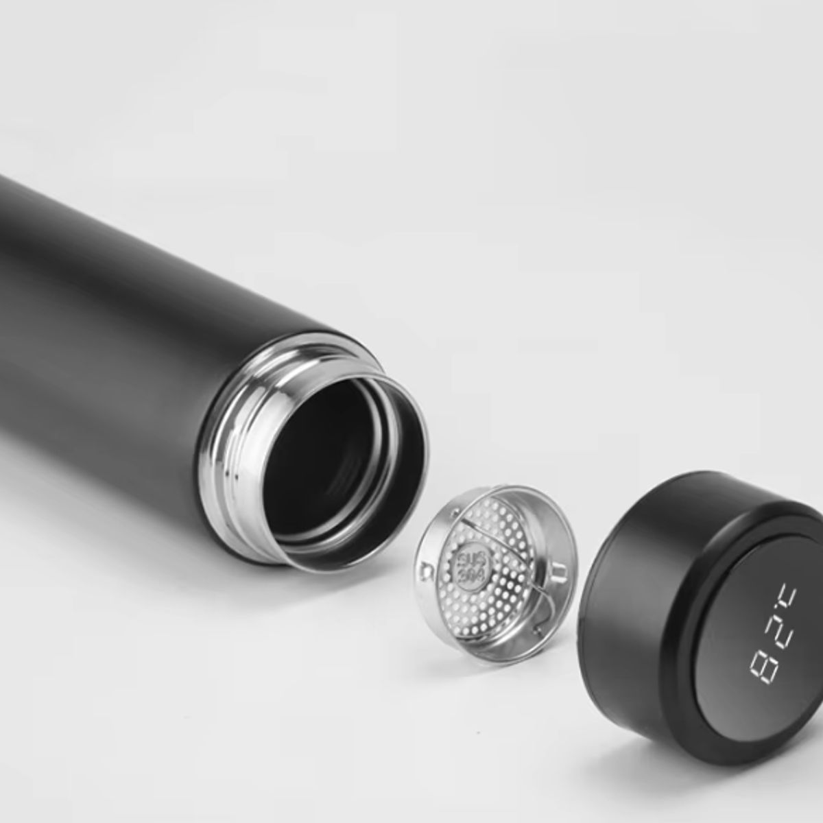 GENERICO - Termo Inteligente de 500 ml Color Negro