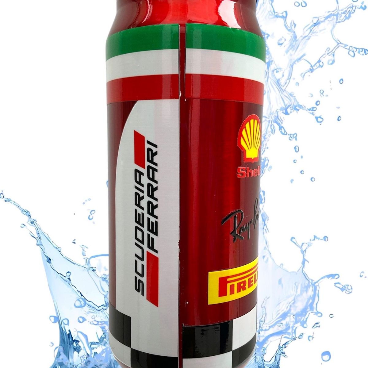 GENERICO - Tomatodo Ferrari Formula 1 F1 Shell Lata Pirelli 500ml