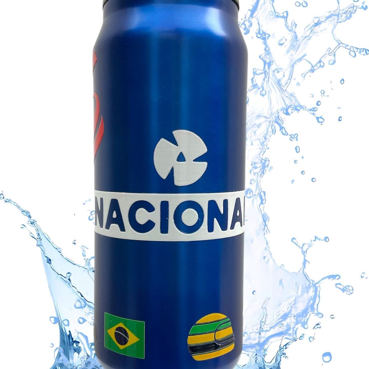 GENERICO - Ayrton Senna Tomatodo Formula 1 Nacional F1 Lata Elf 500ml Brasil