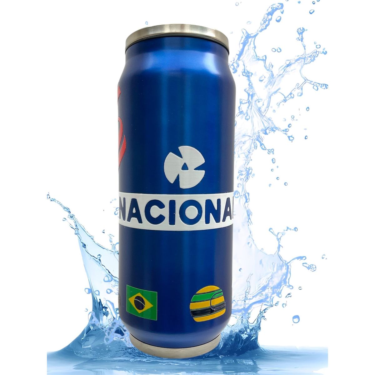 GENERICO - Ayrton Senna Tomatodo Formula 1 Nacional F1 Lata Elf 500ml Brasil