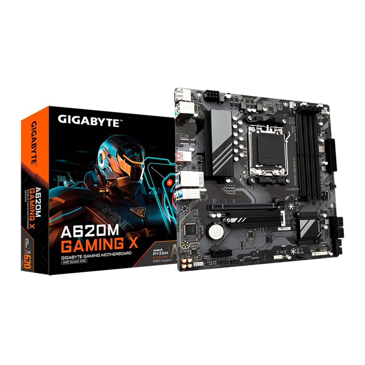 GIGABYTE - PLACA MADRE GIGABYTE CHIPSET AMD A620 AM5 DDR5 PN A620M GAMING X