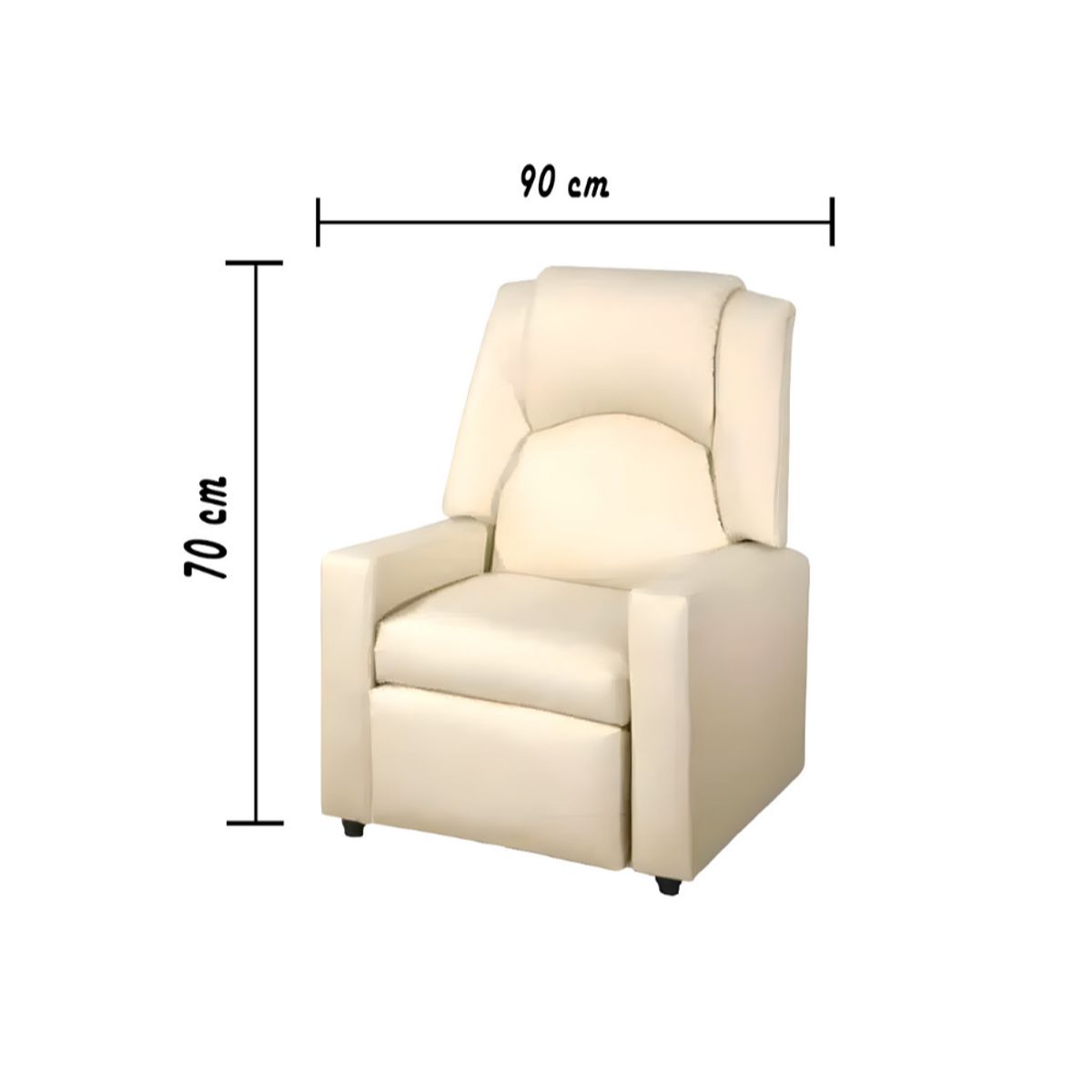 HOGAR & SPACIOS - HYS RECLINABLE HONZO BEIGE