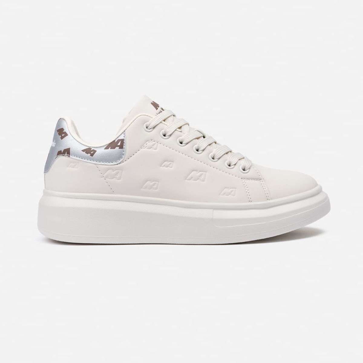 NEW ATHLETIC - Zapatillas New Athletic Lifestyle Street165 Crema Con Plateado Mujer