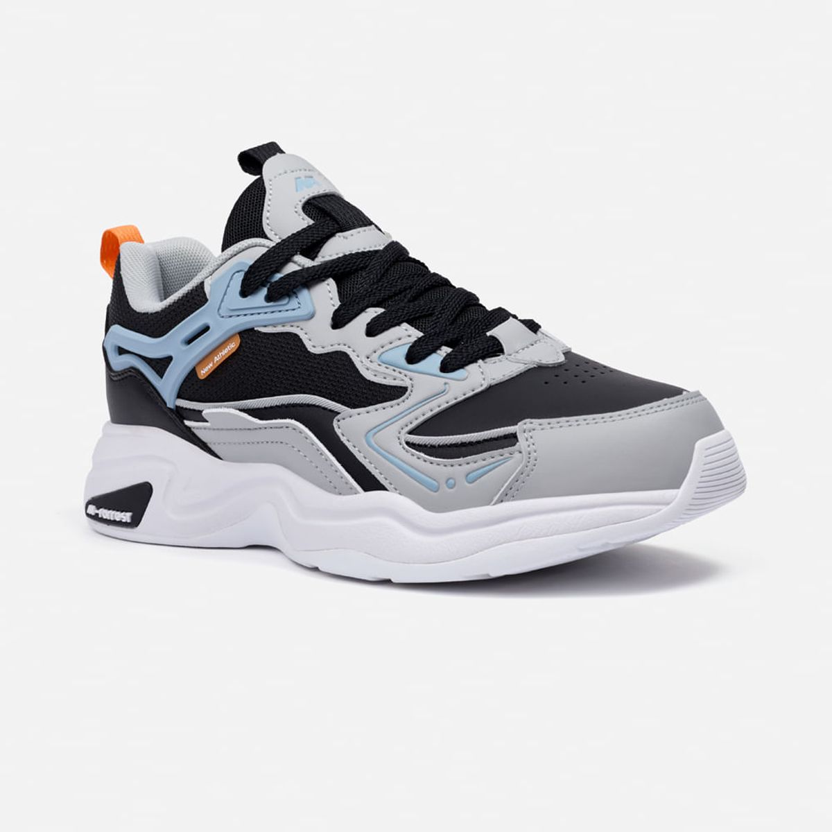 NEW ATHLETIC - Zapatillas New Athletic Tennis Forrest22 Negro Con Gris Hombre