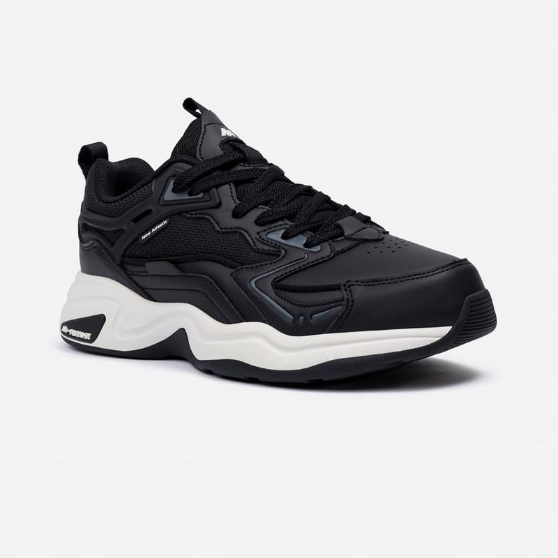 NEW ATHLETIC - Zapatillas New Athletic Tennis Forrest22 Negro Con Blanco Hombre