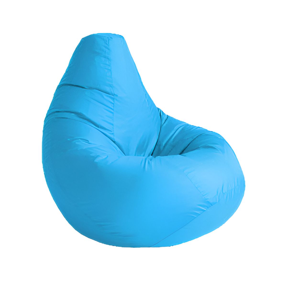 HOGAR & SPACIOS - HYS PUFF PERA CELESTE CELESTE AGUA