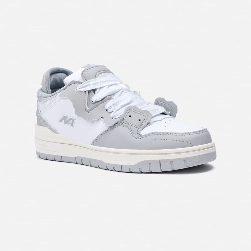 NEW ATHLETIC - Zapatillas New Athletic Skateboarding Flip71 Blanco Con Gris Mujer