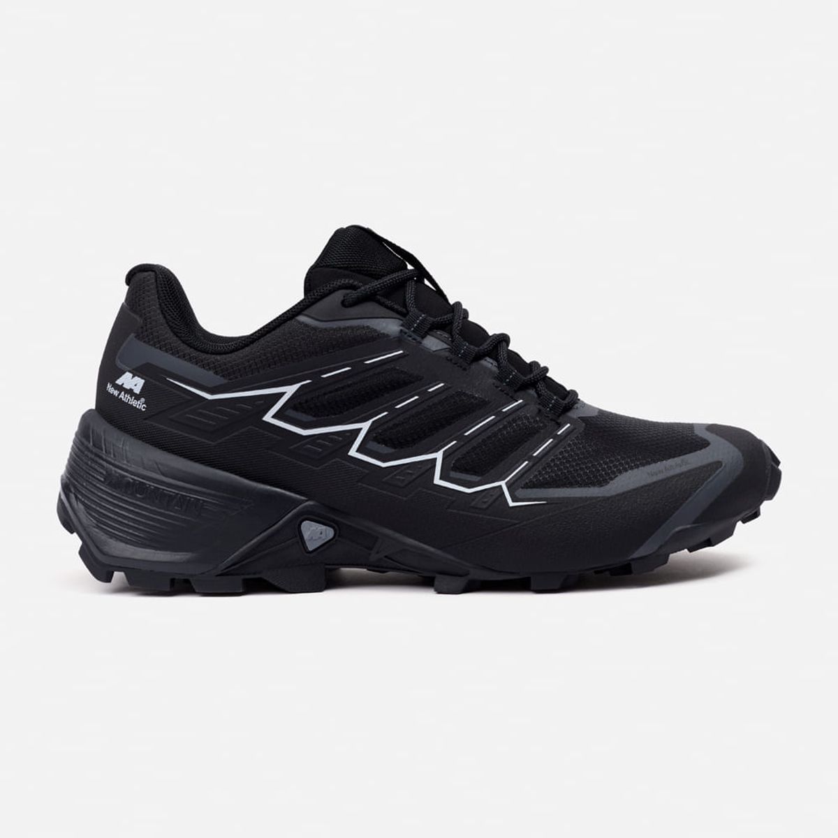 NEW ATHLETIC - Zapatillas New Athletic Outdoor Mountain69 Negro Con Blanco Hombre