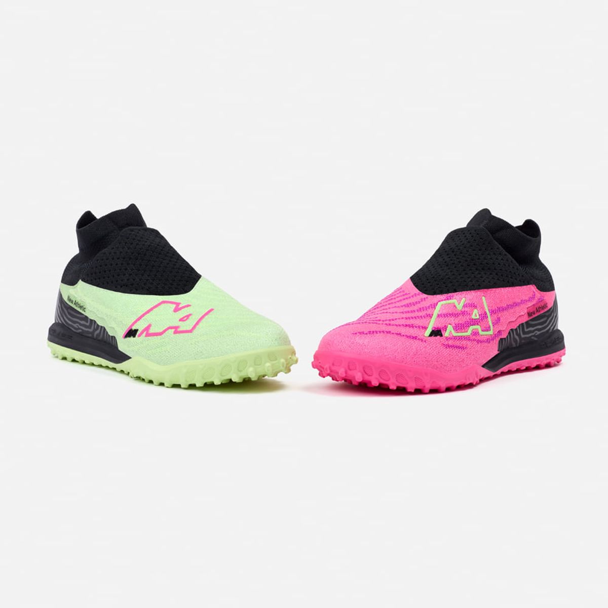 NEW ATHLETIC - Zapatillas New Athletic Football Slabs65 Fucsia Con Verde Manzana Hombre