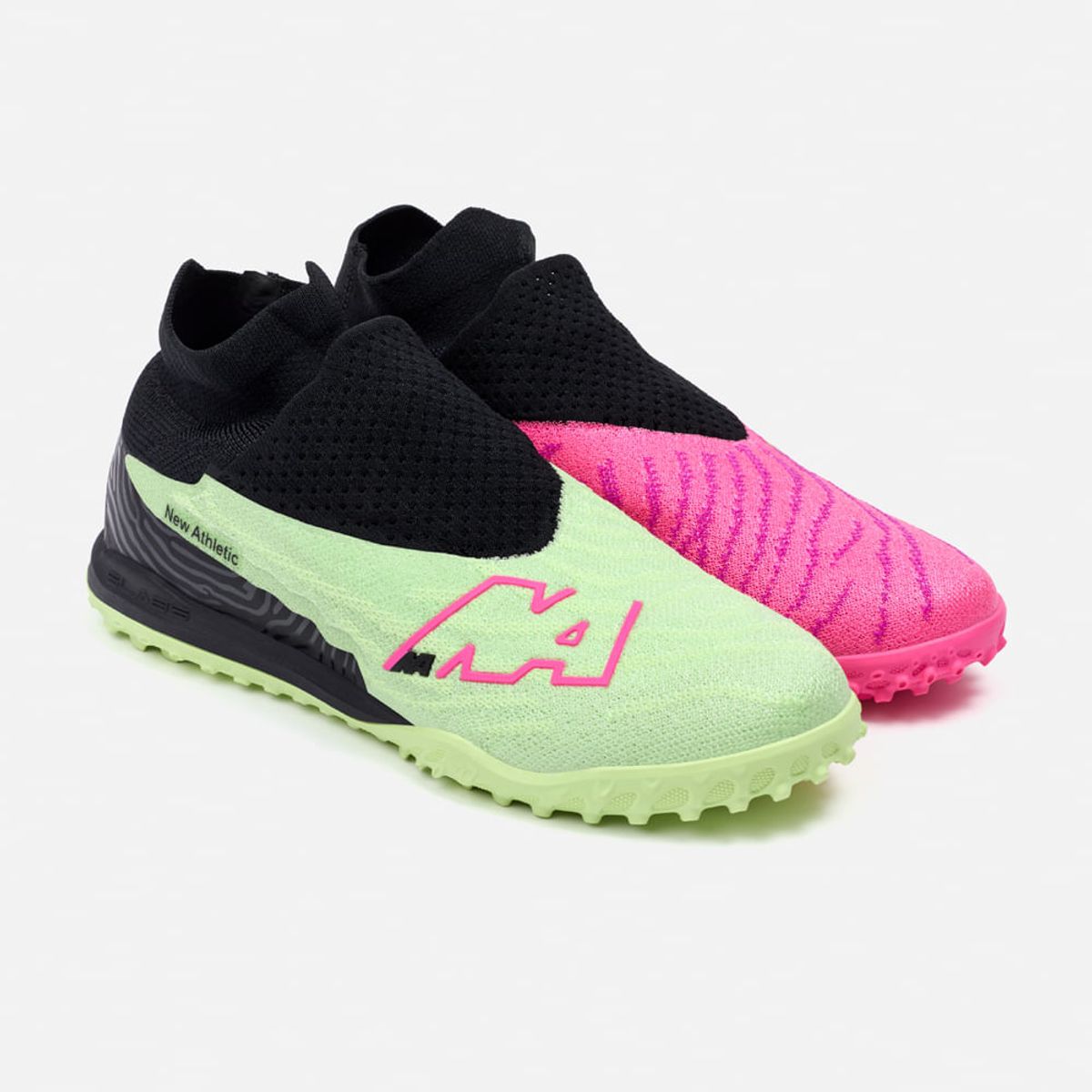 NEW ATHLETIC - Zapatillas New Athletic Football Slabs65 Fucsia Con Verde Manzana Hombre