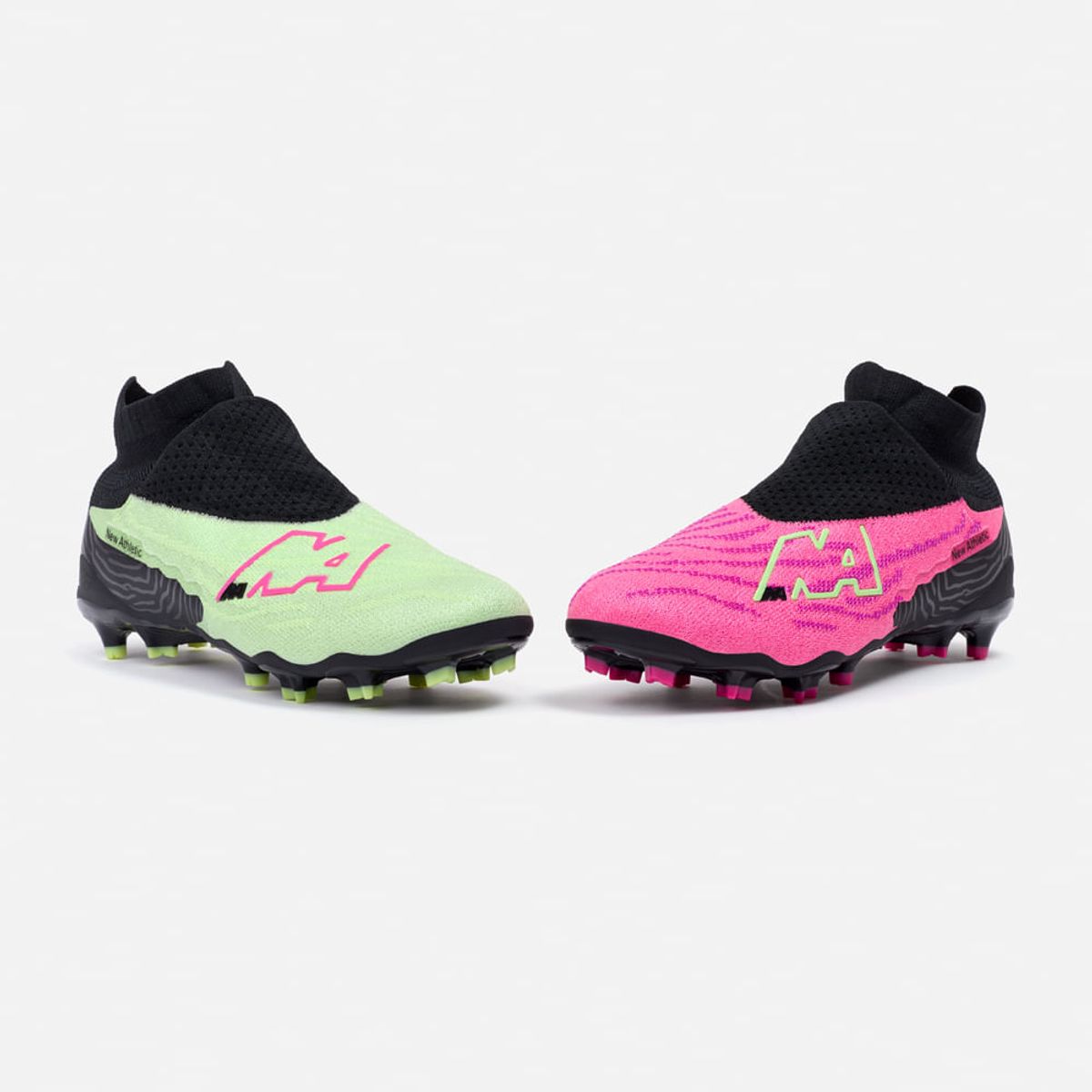 NEW ATHLETIC - Zapatillas New Athletic Football Slabs66 Fucsia Con Verde Manzana Hombre