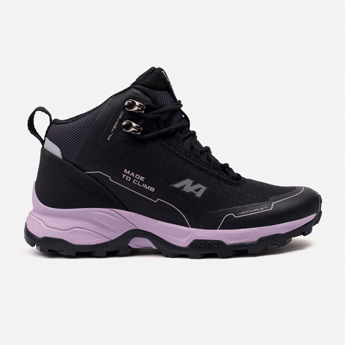 NEW ATHLETIC - Zapatillas New Athletic Outdoor Montfor35 Negro Con Lila Mujer