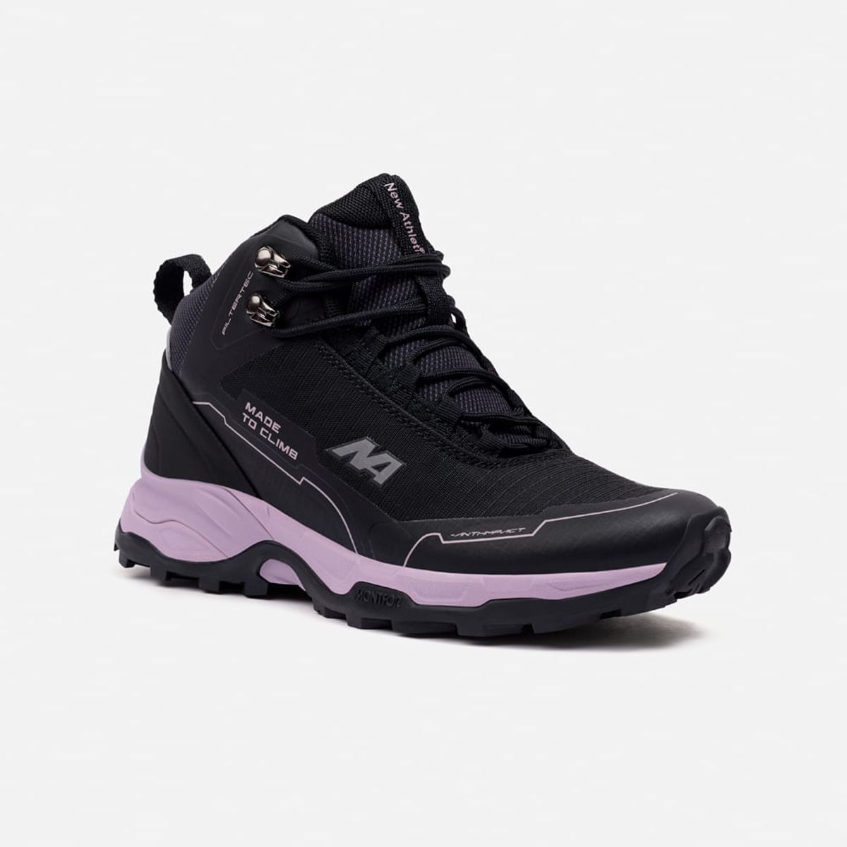 NEW ATHLETIC - Zapatillas New Athletic Outdoor Montfor35 Negro Con Lila Mujer