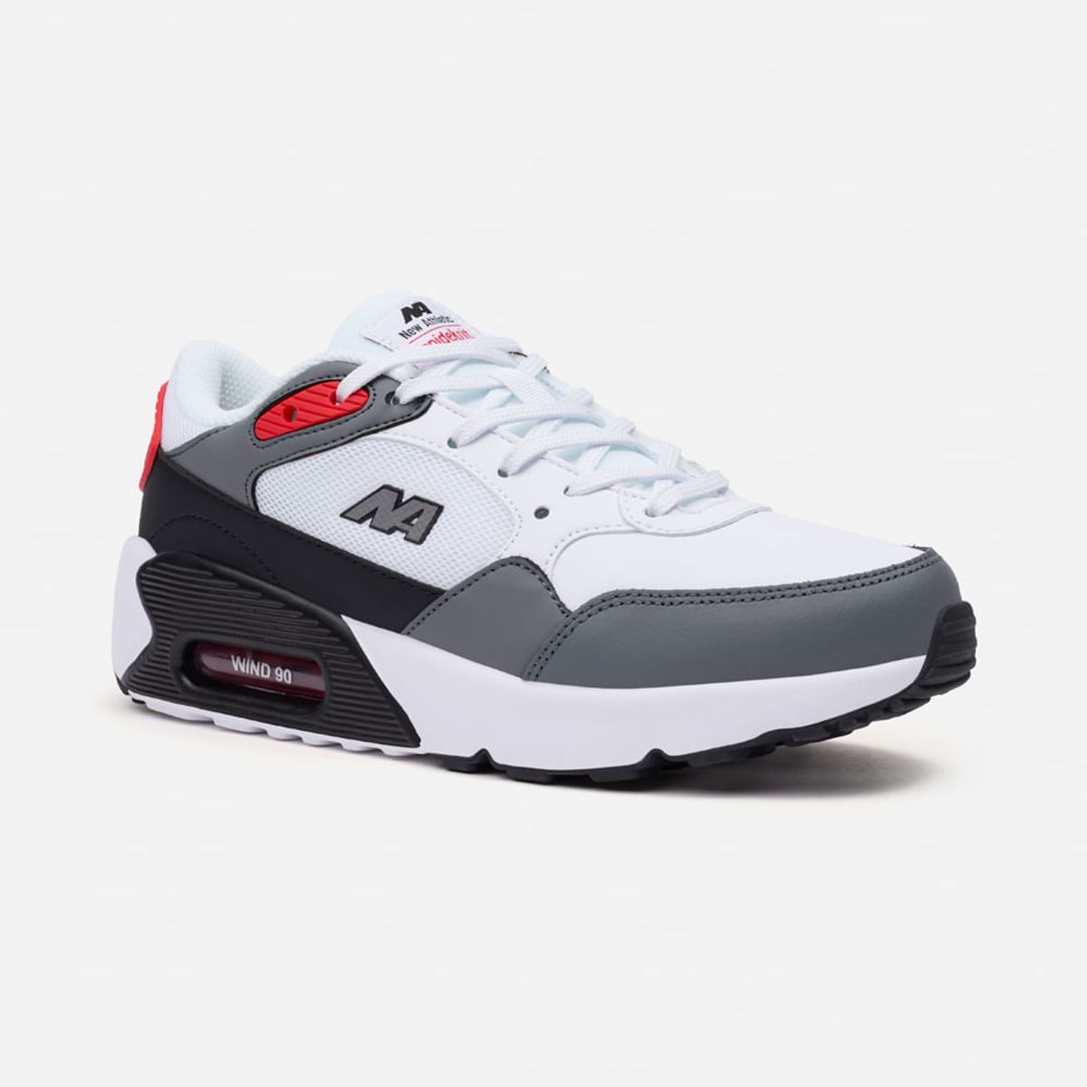 NEW ATHLETIC - Zapatillas New Athletic Lifestyle Windn153 Blanco Con Plomo Hombre