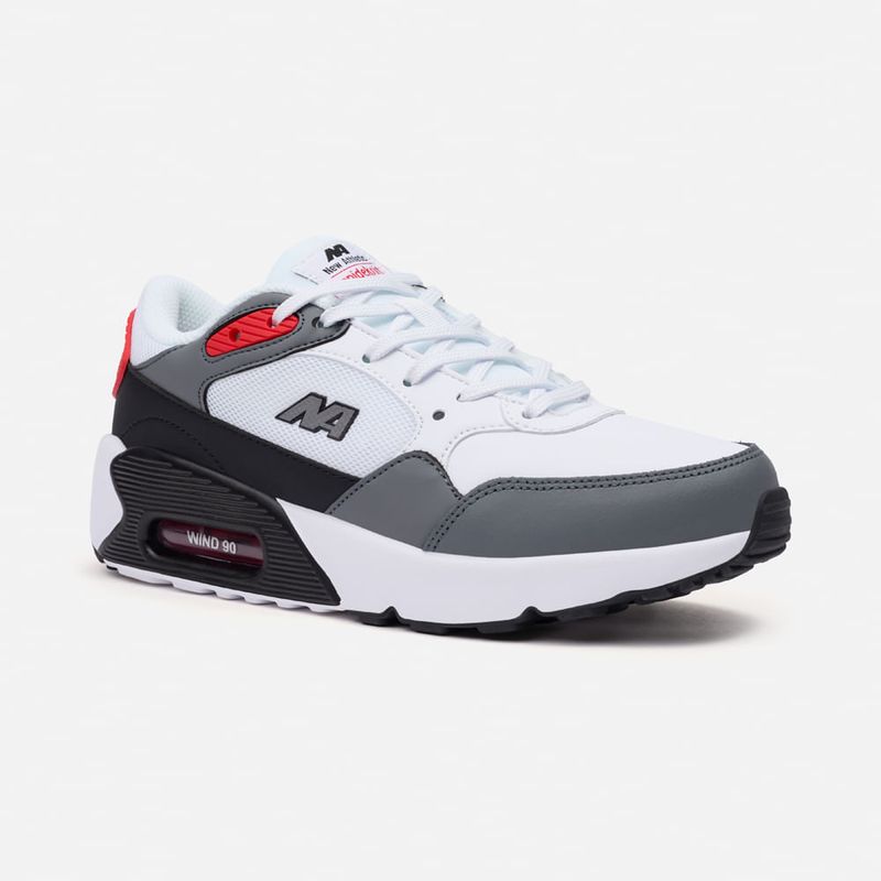 NEW ATHLETIC - Zapatillas New Athletic Lifestyle Windn153 Blanco Con Plomo Hombre