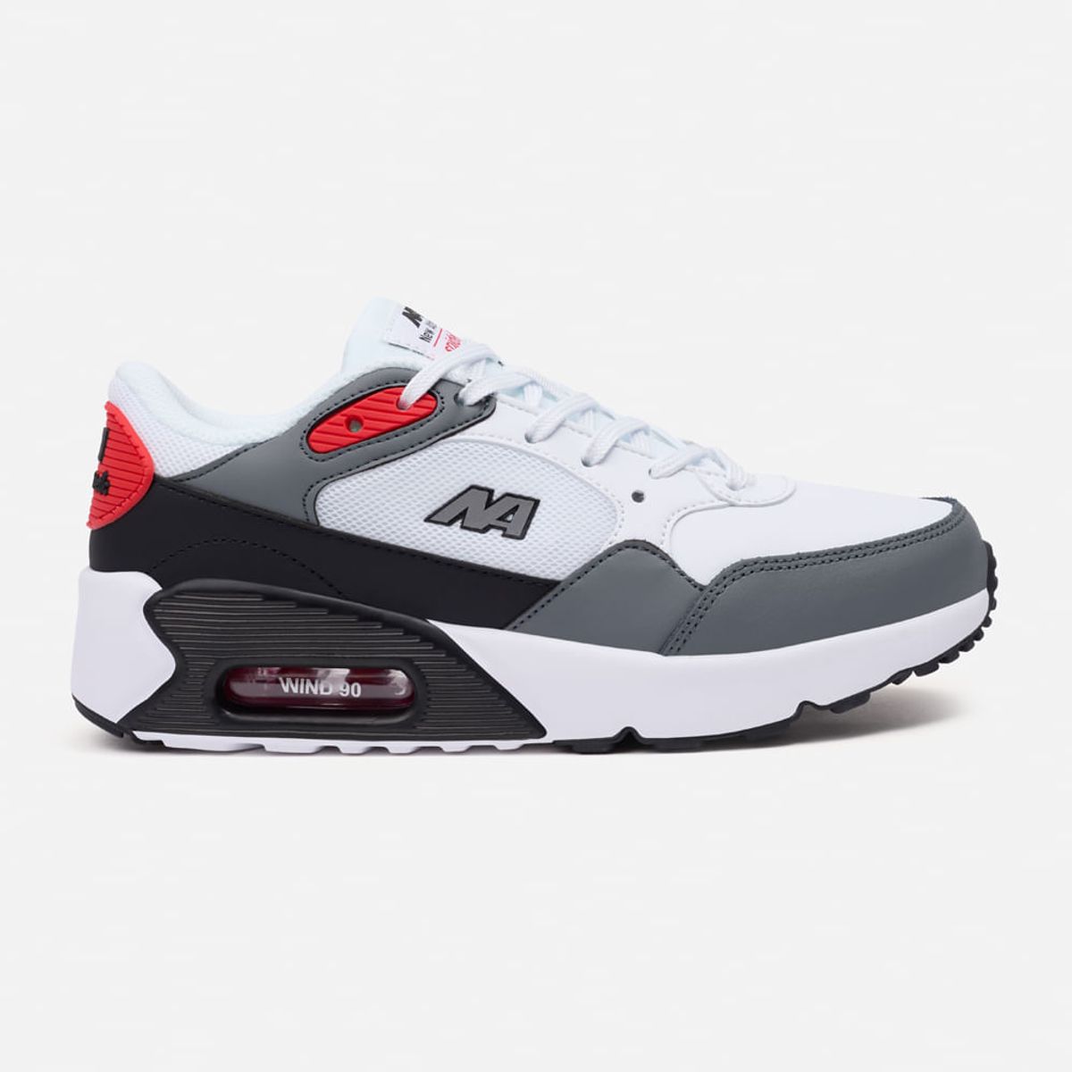 NEW ATHLETIC - Zapatillas New Athletic Lifestyle Windn153 Blanco Con Plomo Hombre