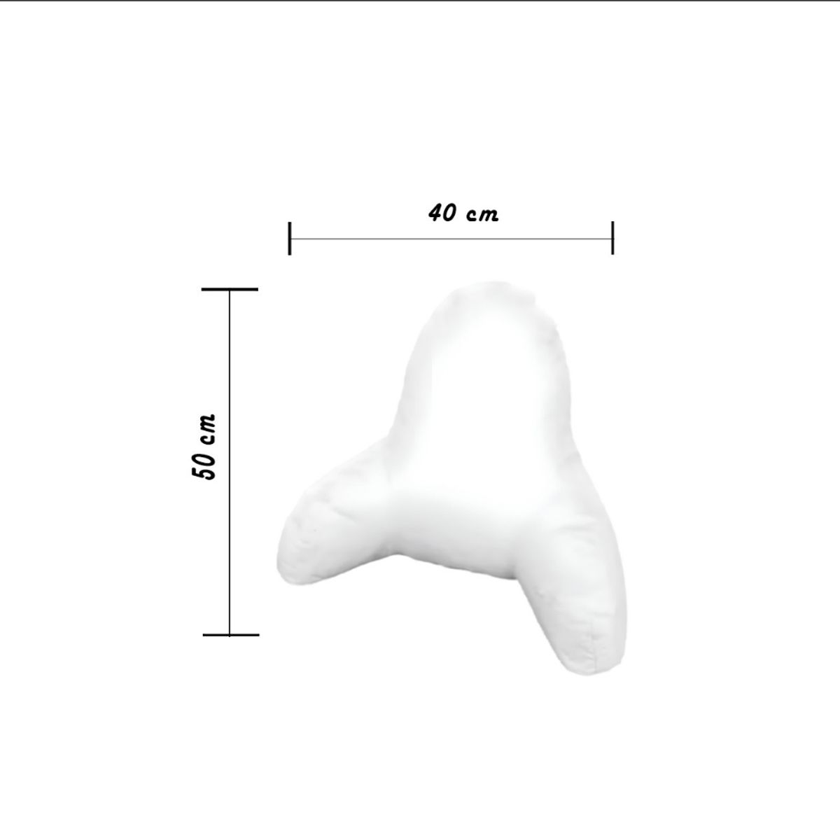HOGAR & SPACIOS - HYS COJIN RESPALDAR BASILEA BLANCO