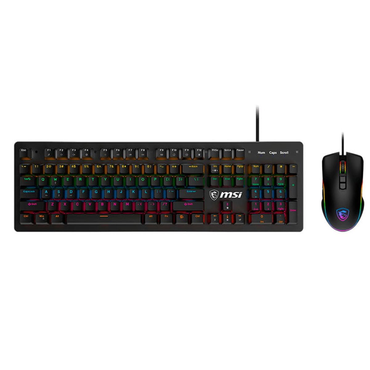 MSI - Combo Gaming Msi Gk300 Teclado Mecánico Y Ratón Con Rgb