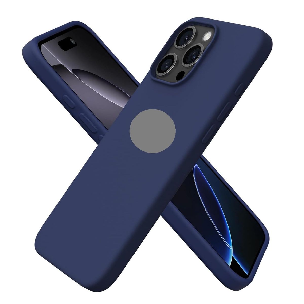 GENERICO - Case de Silicona para iPhone 16 Pro - Azul