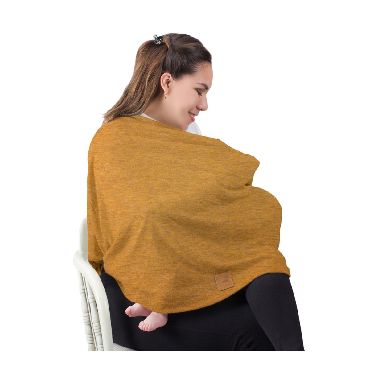 EUBEBE - Cobertor de Lactancia Mostaza Multiusos Eubebe