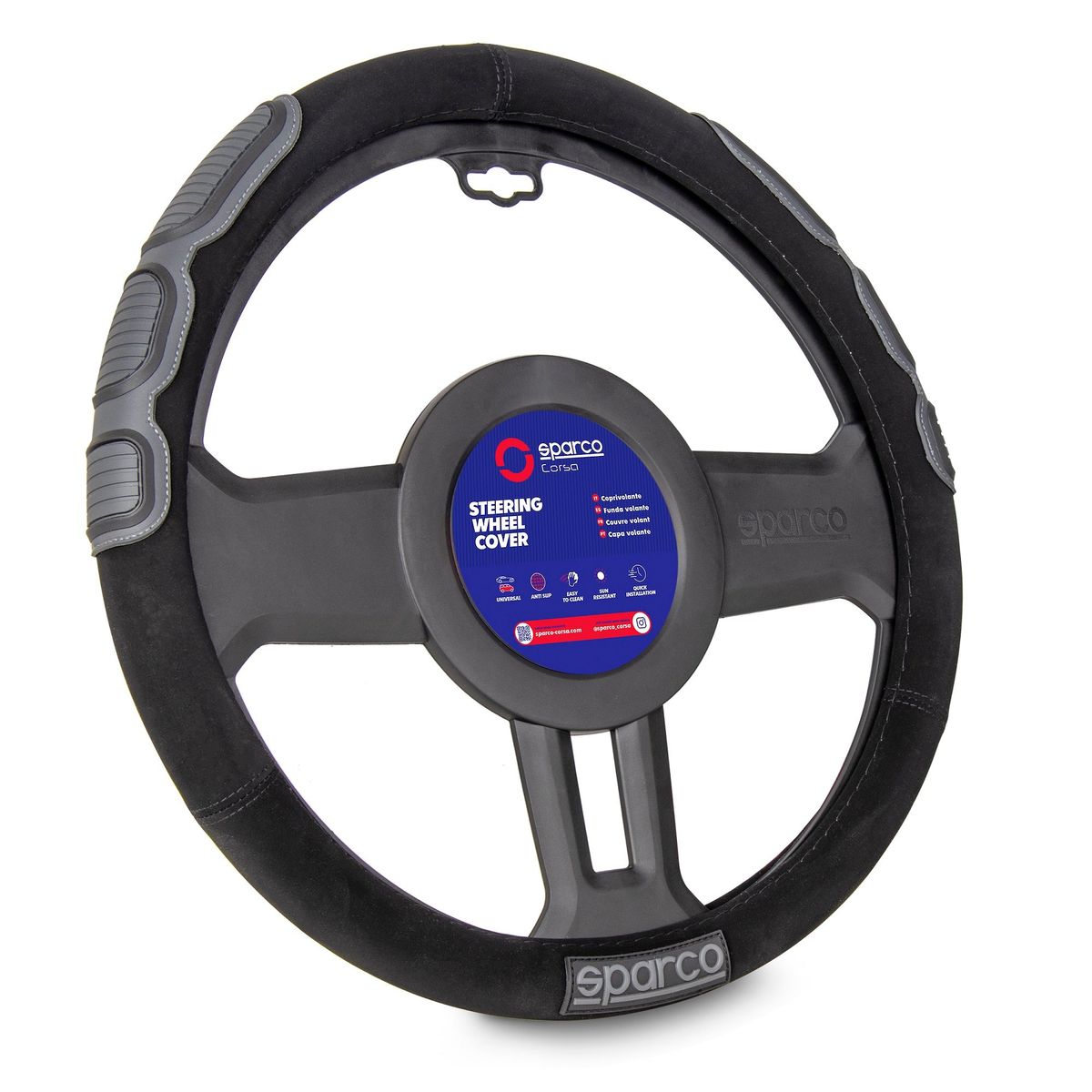 SPARCO - Forro De timon Sparco Deportivo Antideslizante Color Gris