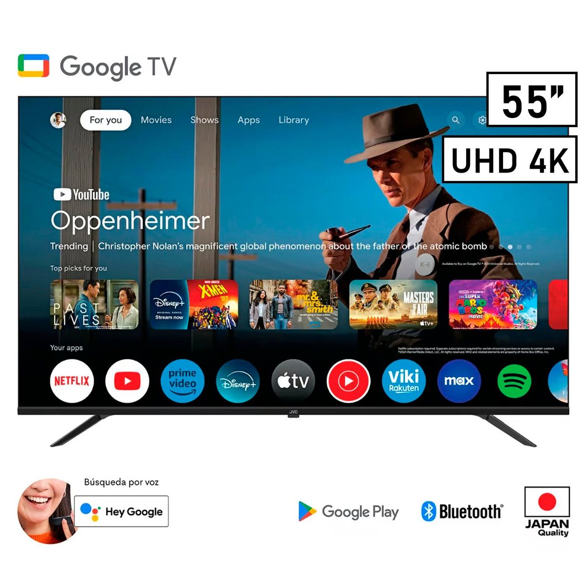 GENERICO - TELEVISOR JVC 55 ULTRA HD 4K GOOGLE TV LT-55KB548 2024