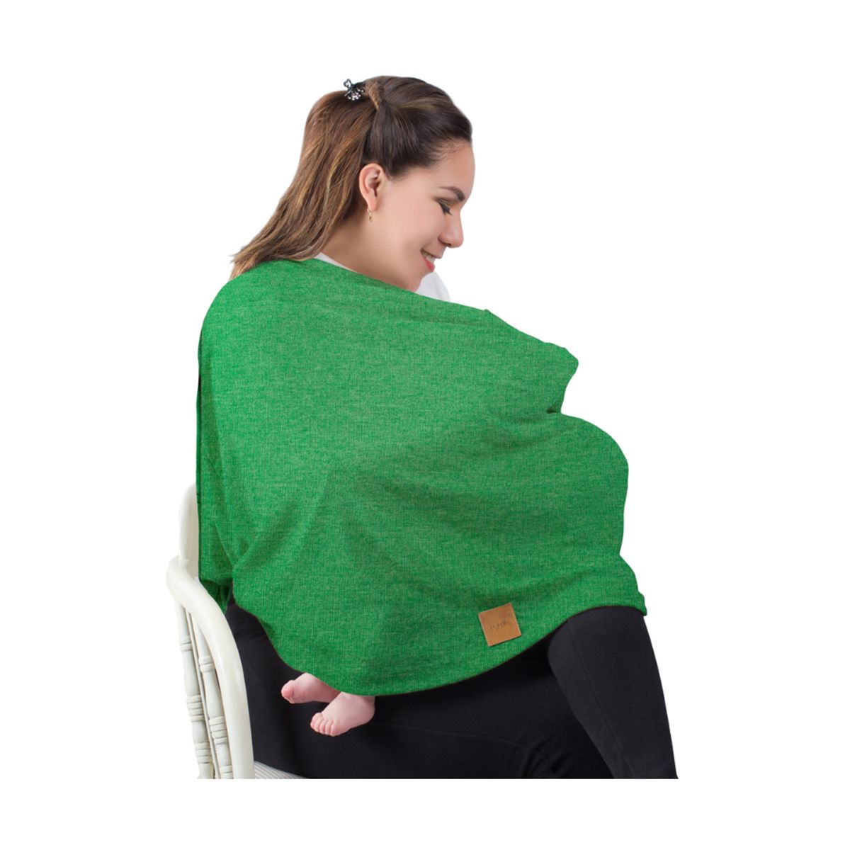EUBEBE - Cobertor de Lactancia Verde Multiusos Eubebe