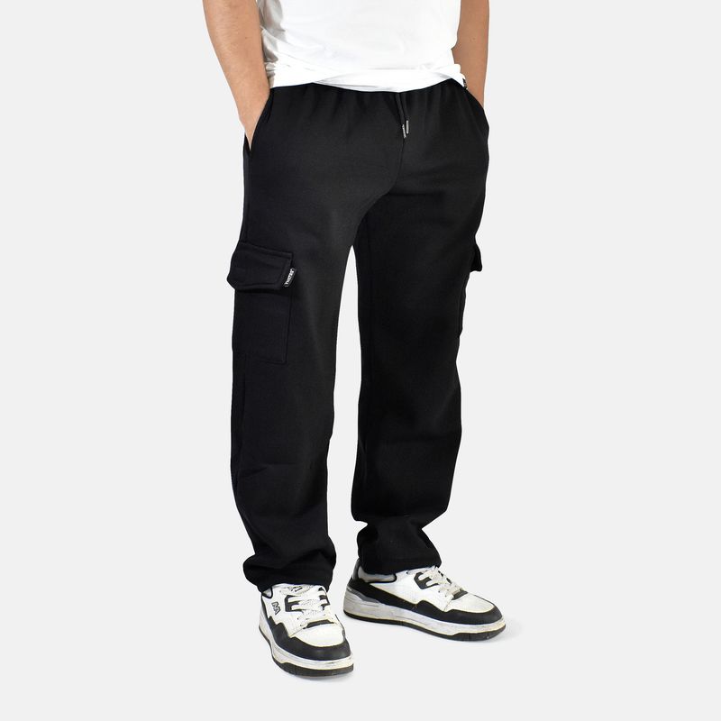 YONISTERS CLOTHING - Jogger Cargo de Algodón Yonisters Clothing Negro