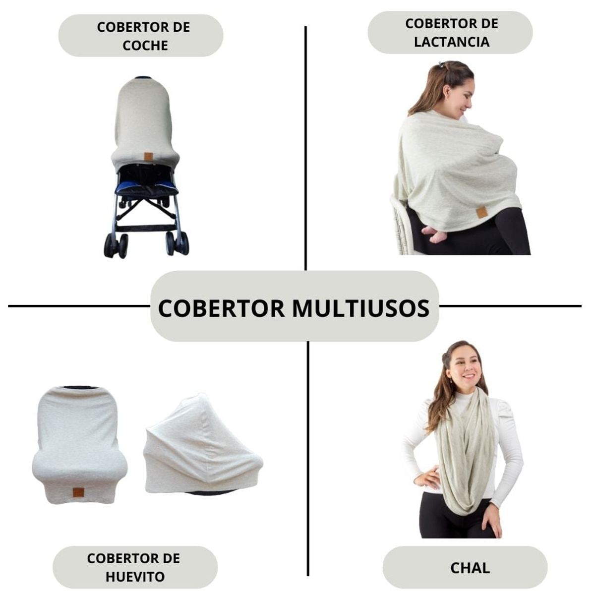 EUBEBE - Cobertor de Lactancia Rosa con puntos Multiusos Eubebe