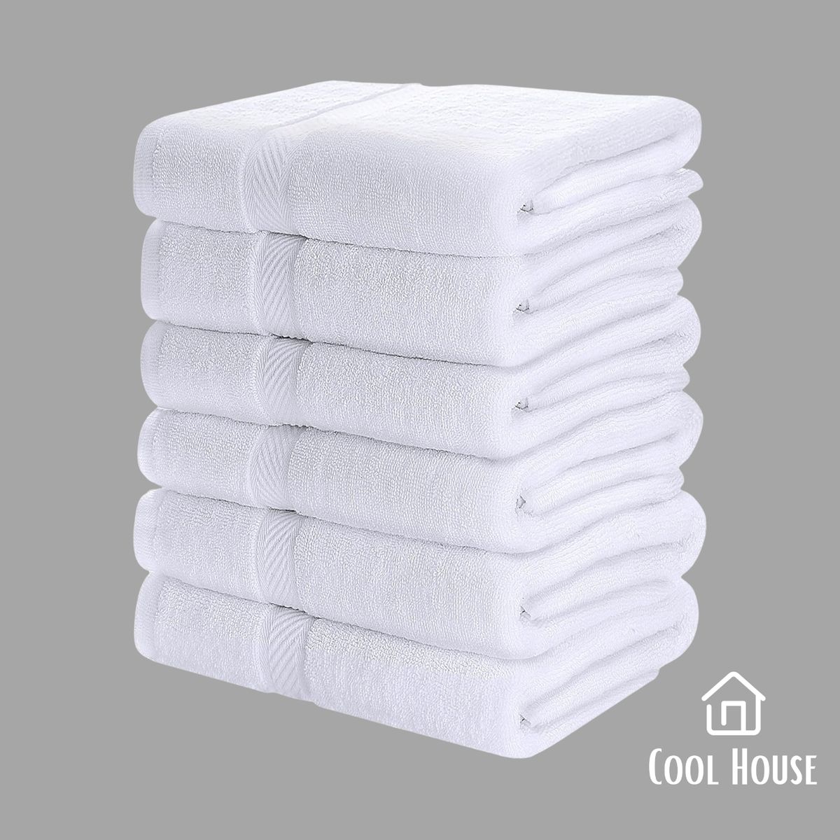 GENERICO - Kit de toallas Cool House Verísima 100% algodón BLANCO dúo