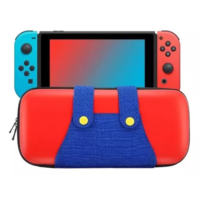 VARIOS - Estuche para Nintendo Switch y Oled Rígido Eva Mario RojoAzul