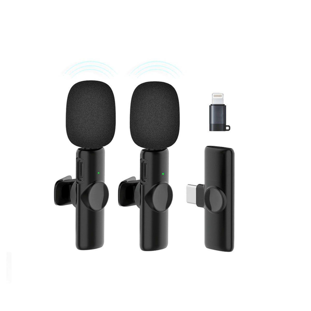 GENERICO - Micrófono Inalámbrico K11 Doble Para Celular Android Iphone