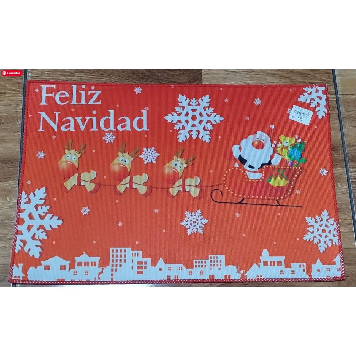GENERICO - Pack 2 Tapete de Navidad para Puerta lavables diferentes diseños
