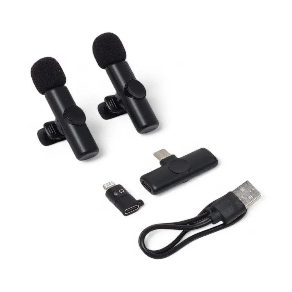 GENERICO - Microfono Inalambrico Solapero Tipo C + Lightning