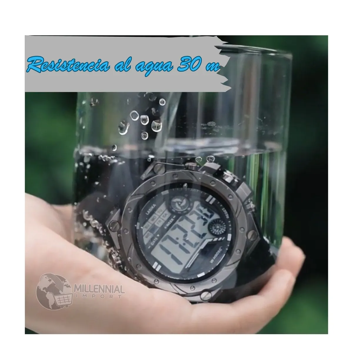 GENERICO - Reloj Deportivo Digital para Hombre Estilo Sport