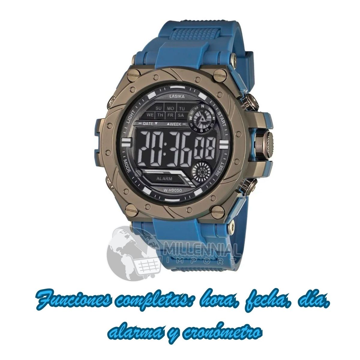 GENERICO - Reloj Deportivo Analógico Digital para Hombre
