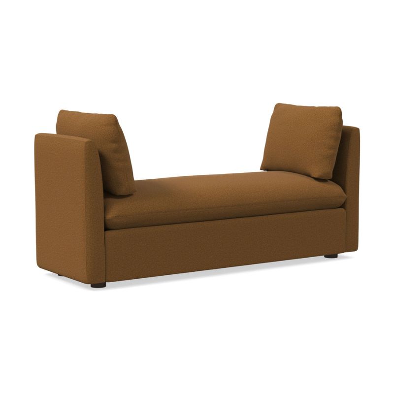 HOGAR & SPACIOS - HYS BANQUETA VITTO CAPITONE MARRON