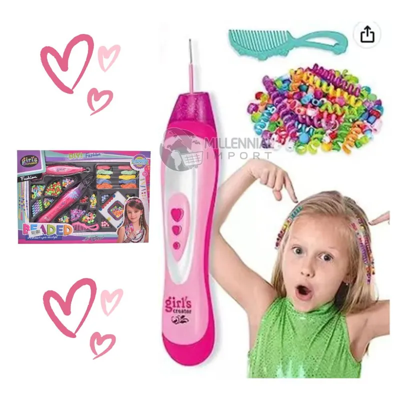 GENERICO - Juguete Moda Trenzador + Accesorios para el Cabello