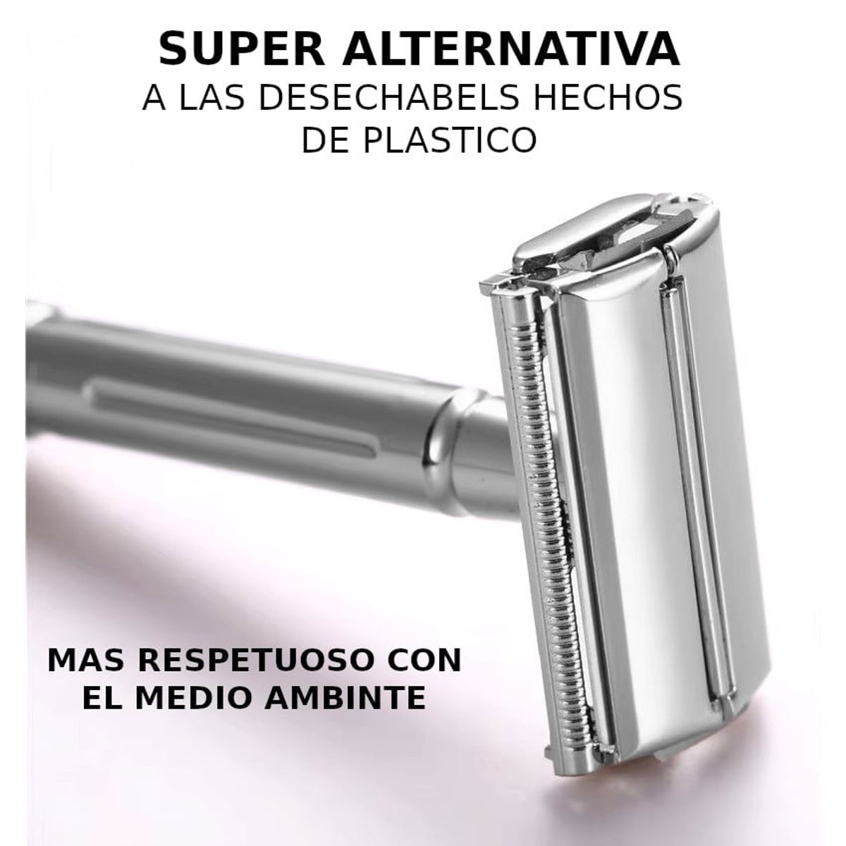 GENERICO - Máquina De Afeitar Mariposa Afeitadora Clásica Doble Filo + hojillas Gillete