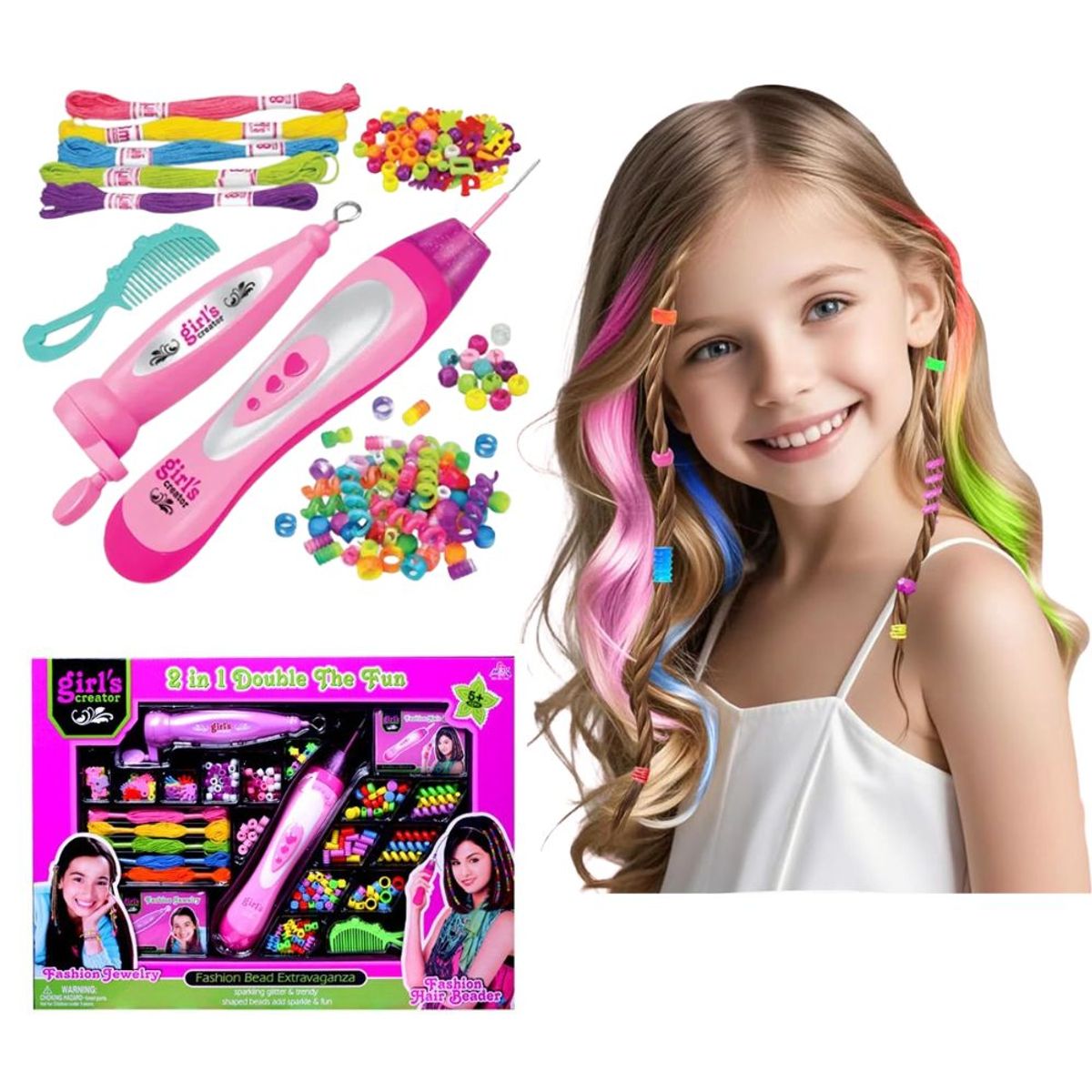 GENERICO - Fashion Hair Set Peinados Creativos con Máquina de Trenzado