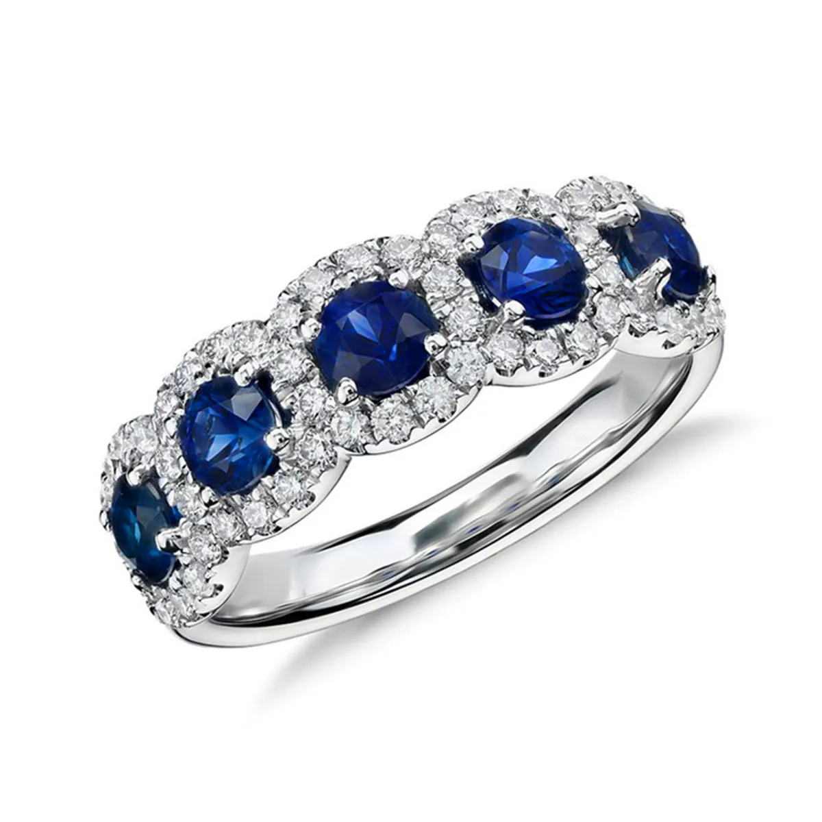 LA TIENDA 88 JOYAS Y ACCESORIOS - La Tienda 88 - Anillo De Pedida Mujer Bañado en Oro de 18k - Azul