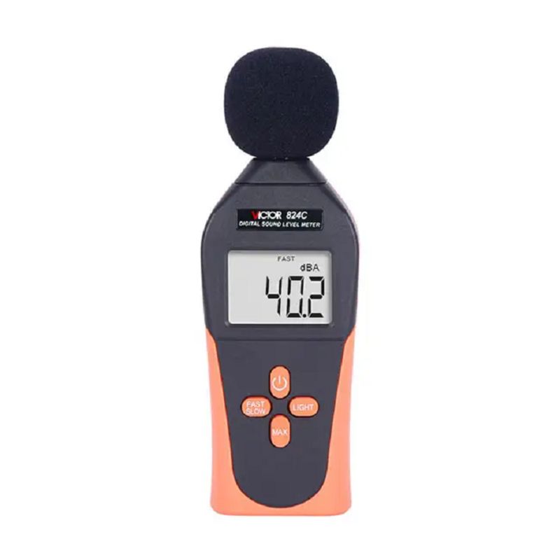 VICTOR - Sonómetro Medidor de Sonido Ruido Decibelímetro VICTOR 824C