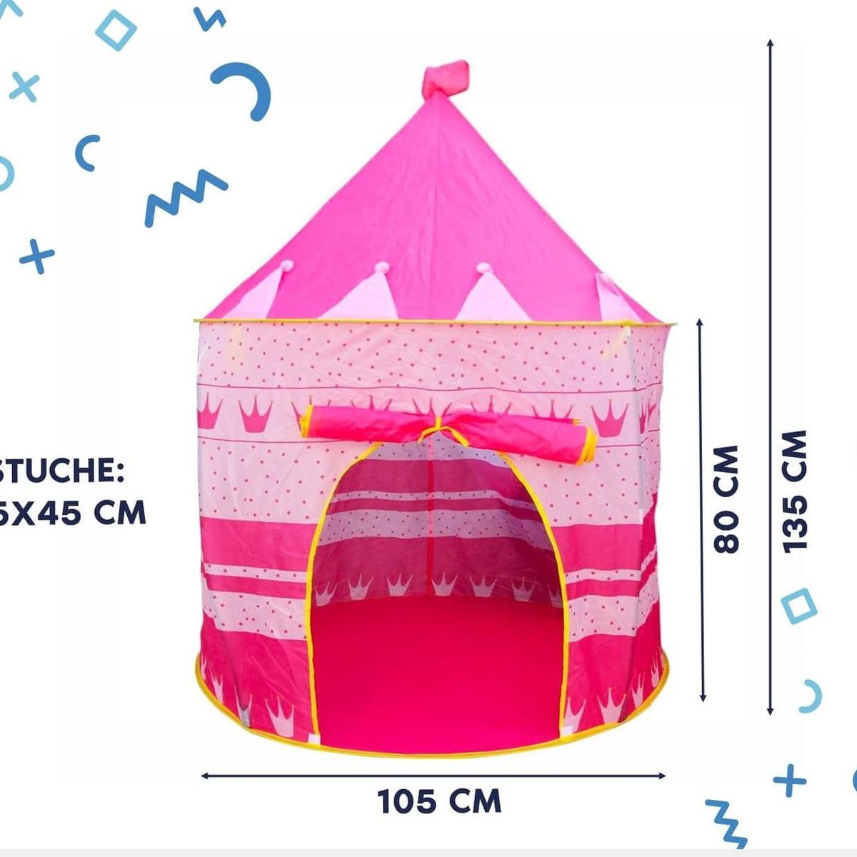 GENERICO - Carpa Castillo Princesa Armable para Niña