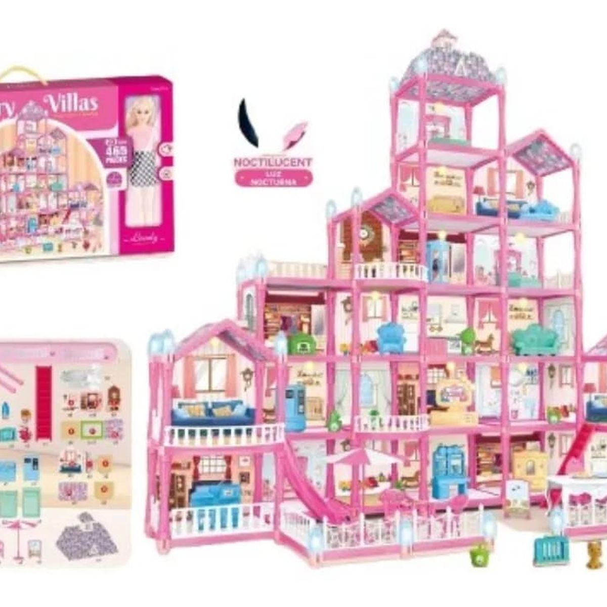 GENERICO - Casa De MUÑECA LUXURY DE 465 PIEZAS