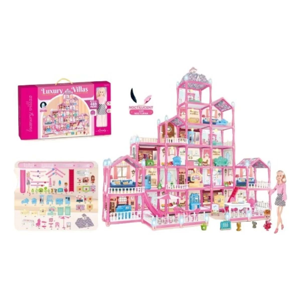 GENERICO - Casa De MUÑECA LUXURY DE 465 PIEZAS