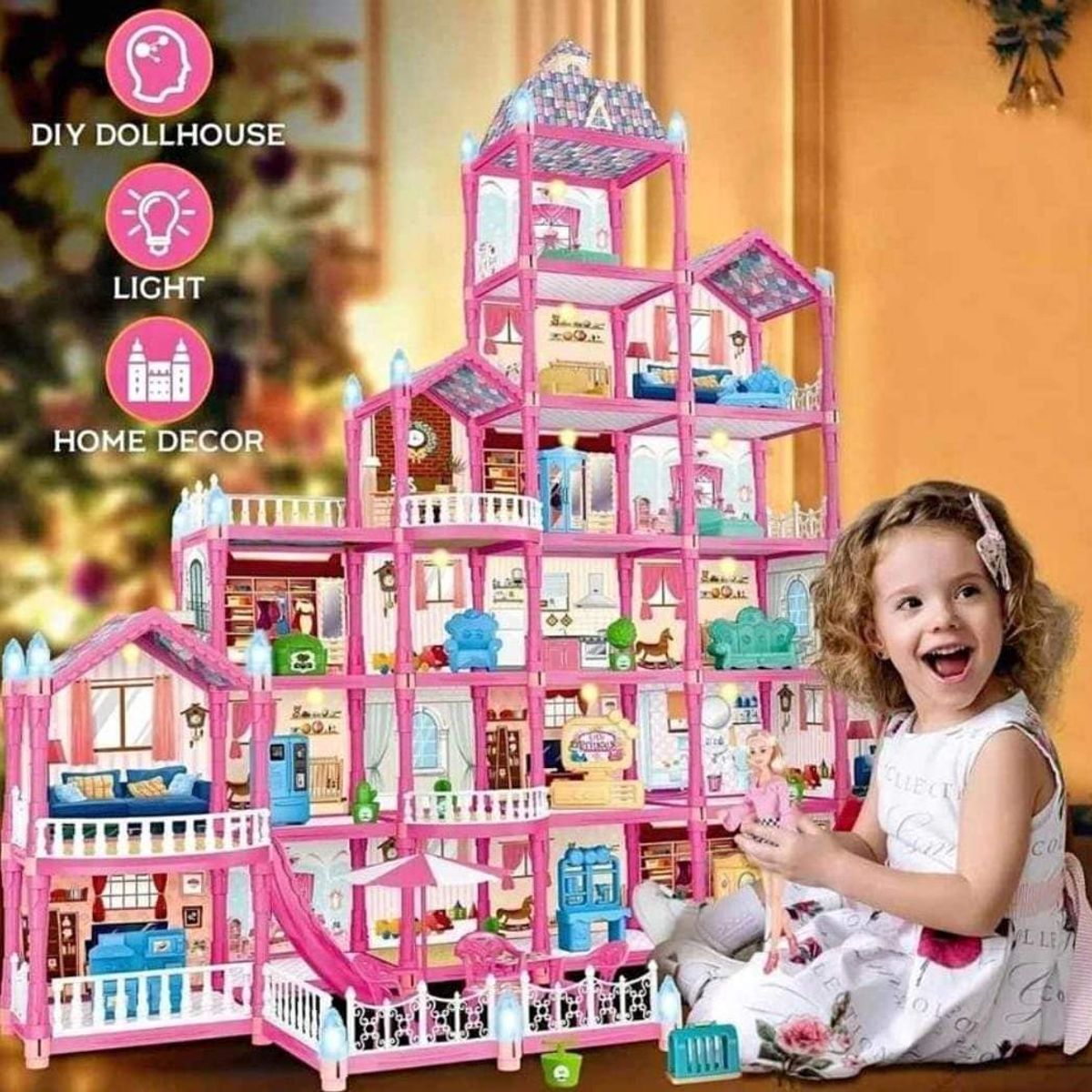 GENERICO - Casa De MUÑECA LUXURY DE 465 PIEZAS